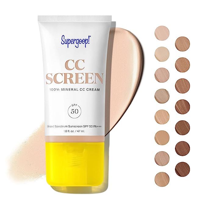 Supergoop! CC Screen 100% Mineral CC Cream SPF 50 PA++++ 100C | Amazon (US)