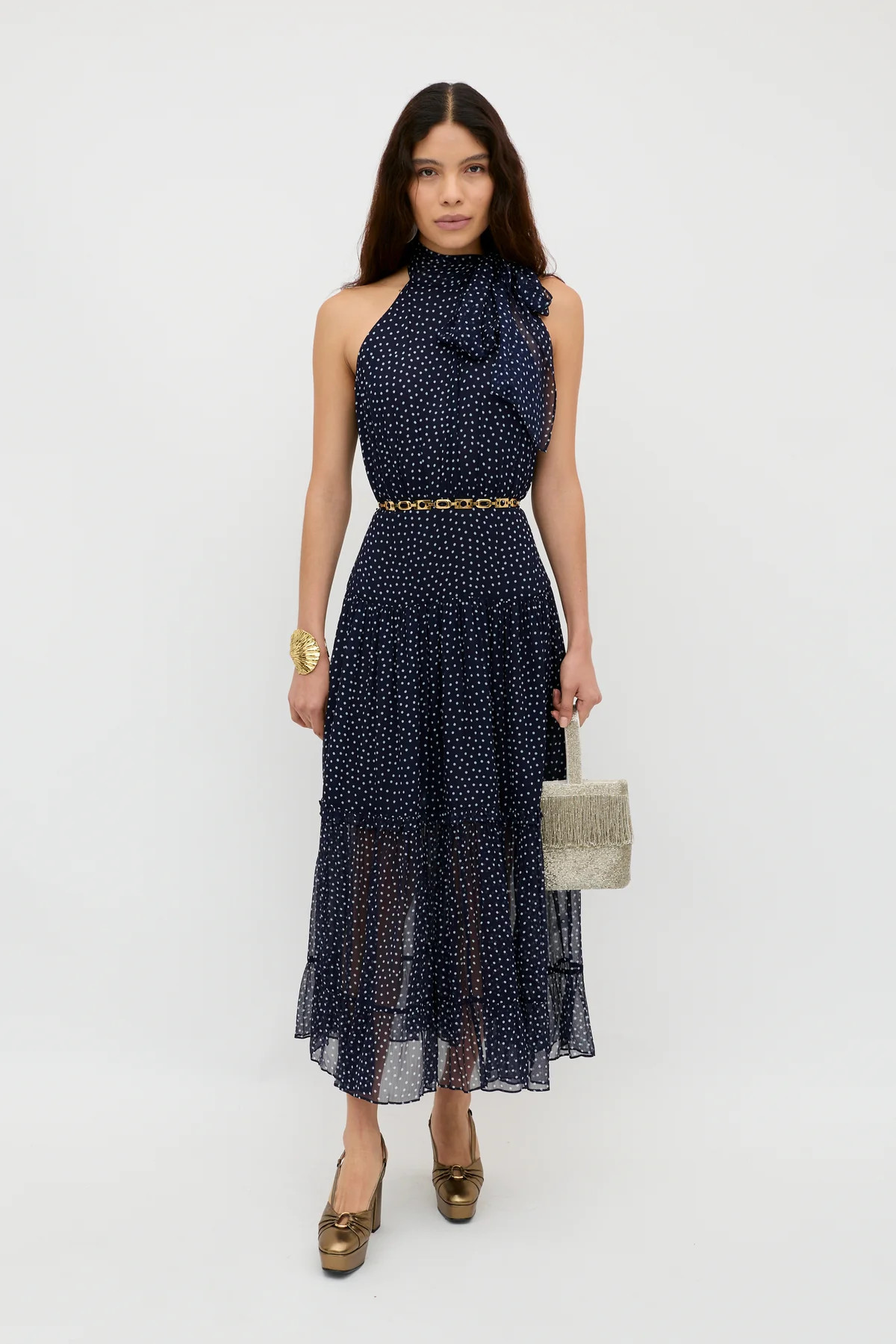 Abi - Mini Navy Polka Dot | Rixo