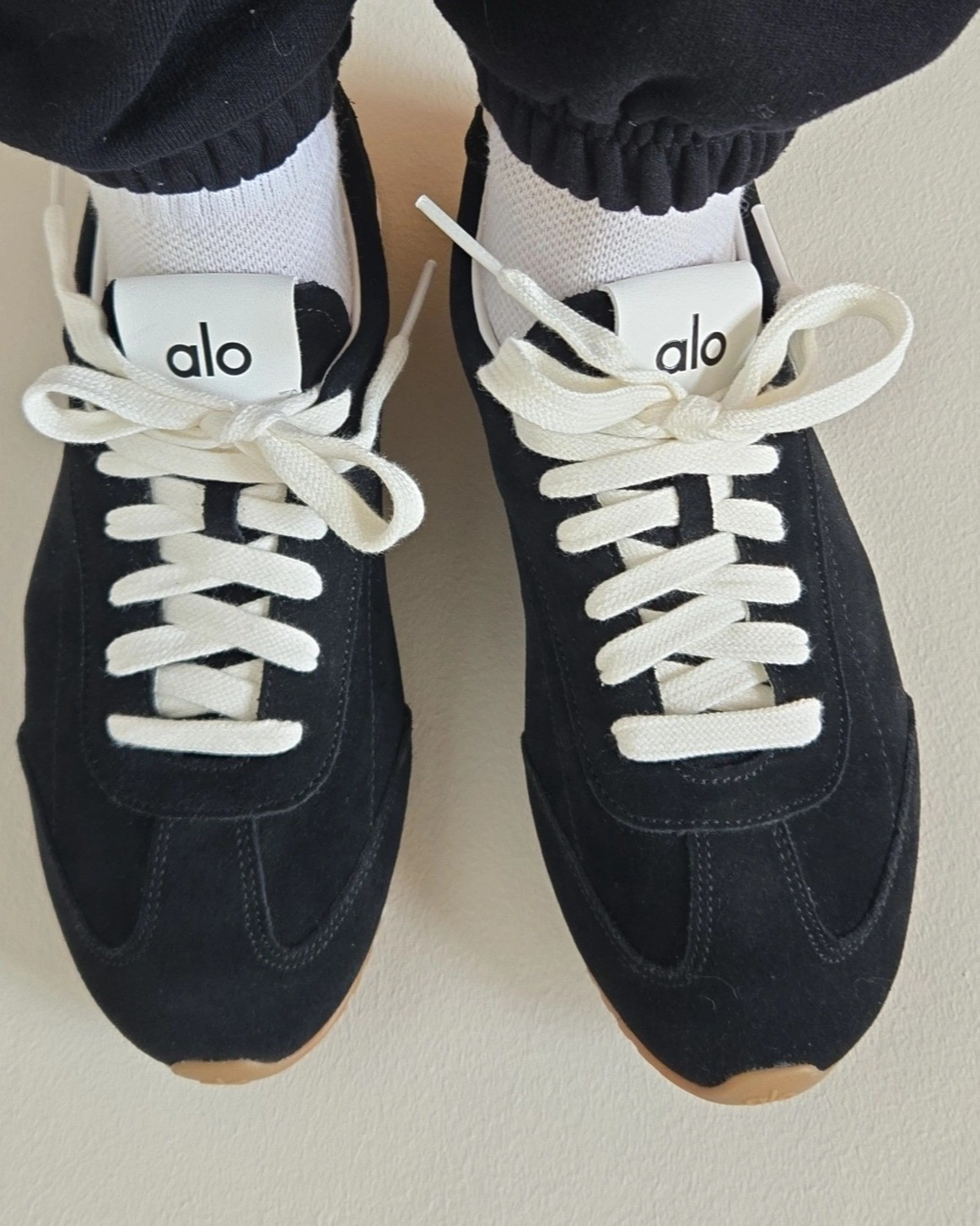 These sneakers of the most comfortable sneakers are I own. Black, shoes, alo, suede.

#LTKTravel #LTKSaleAlert #LTKootd