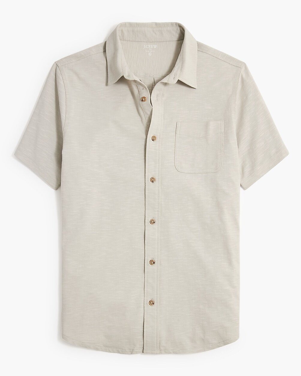 Short-sleeve knit button-down shirt | J.Crew Factory