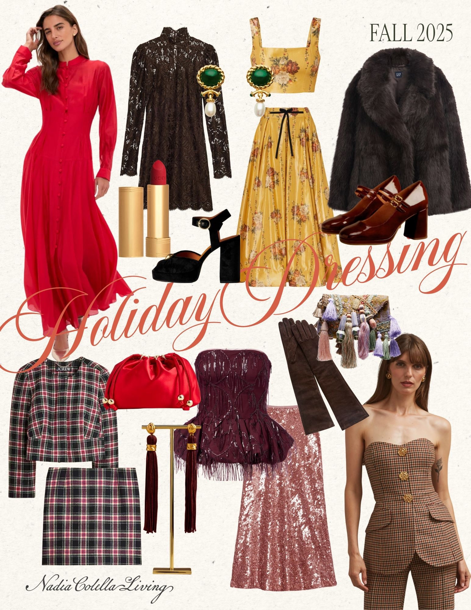 Decked out for the holidays ✨ From shimmer to embroidery, from fur to sparkle tailoring I’m dressing for every festive moment this season!

#LTKstyletip #LTKwinter #LTKholiday