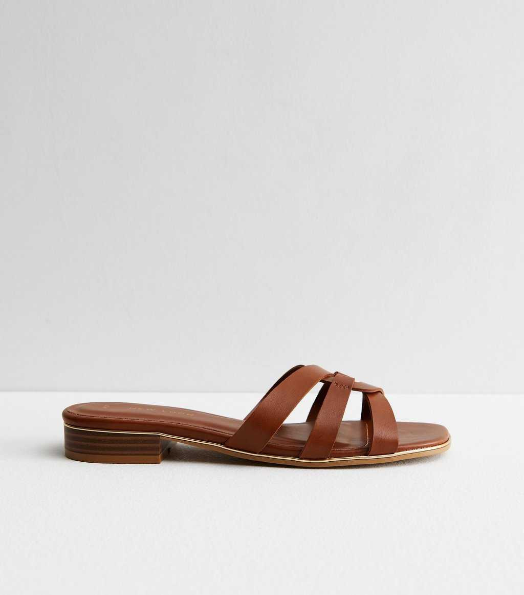 Tan Metal Trim Mule Sliders
						
						Add to Saved Items
						Remove from Saved Items | New Look (UK)