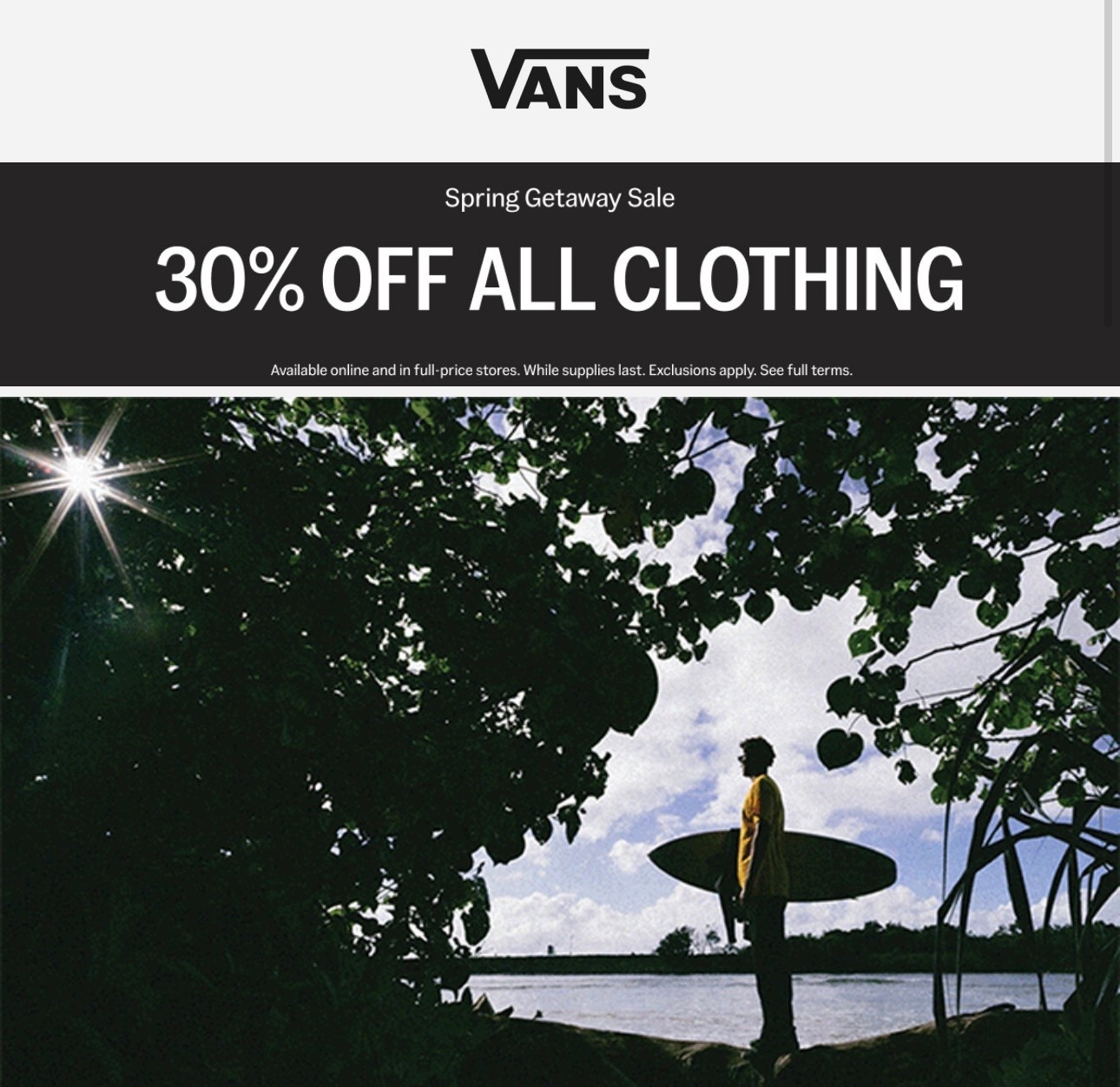 30% off all clothing at Vans

#LTKootd #LTKgrwm #LTKU