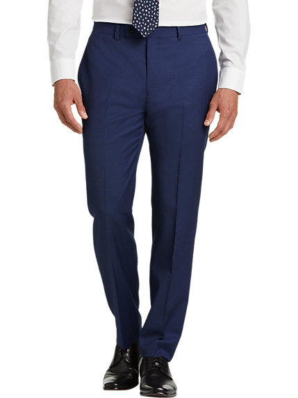 Calvin Klein X-Fit Slim Fit Suit Separates Pants, Blue | The Men's Wearhouse