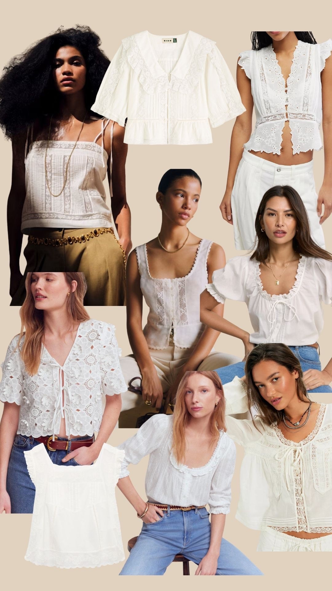 Pretty white tops, white lace top, white blouse, white top and jeans, summer top

#LTKuk #LTKspring #LTKsummer
