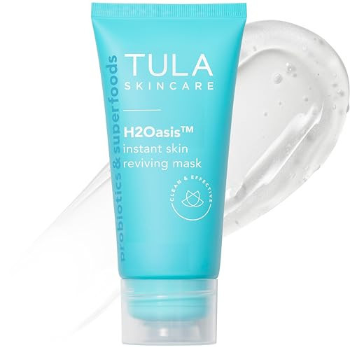 TULA Skin Care H2Oasis Instant Skin Reviving Mask - Hydrating Face Mask, Plumps and Energizes Tired Dehydrated Skin, Contains Resurrection Plant and Desert Lime, 2.7 Fl Oz. | Amazon (US)