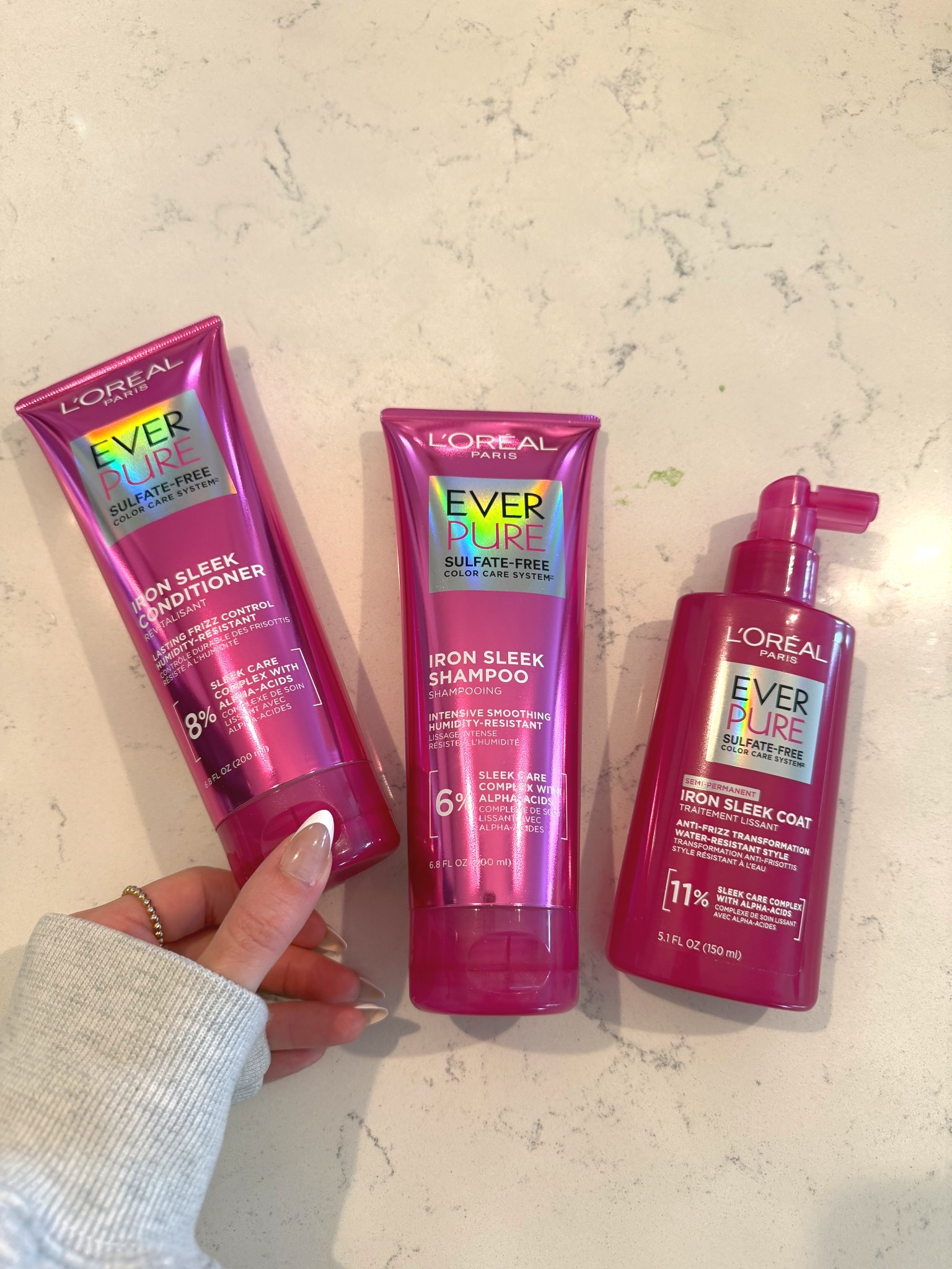 Ahhhh! So excited to try out the new Loreal iron sleek line!!! As a frizzy haired girl this couldn’t be more perfect timing going into spring & summer 

#LTKBeauty #LTKselfcare #LTKgrwm