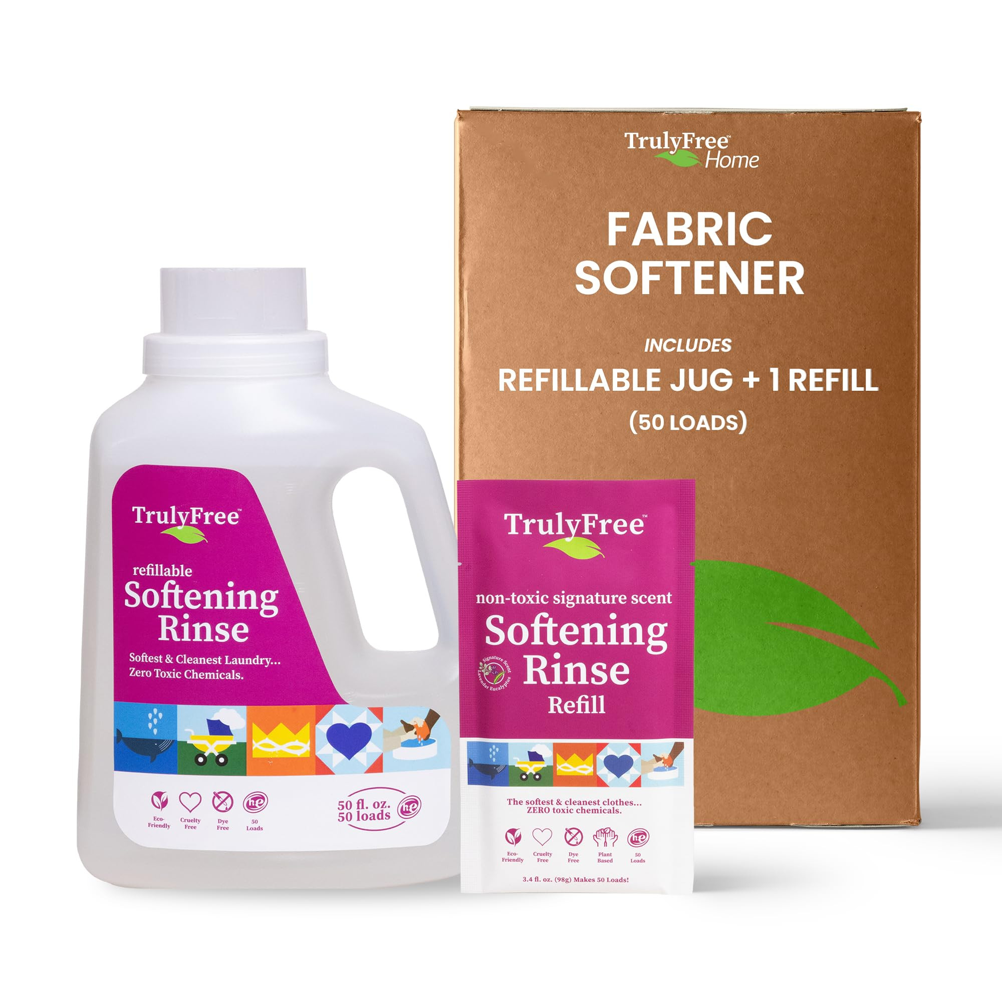 Fabric Softening Conditioner for Clothes| Safe for Babies & Kids with Sensitive Skin | Plant-Base... | Amazon (US)
