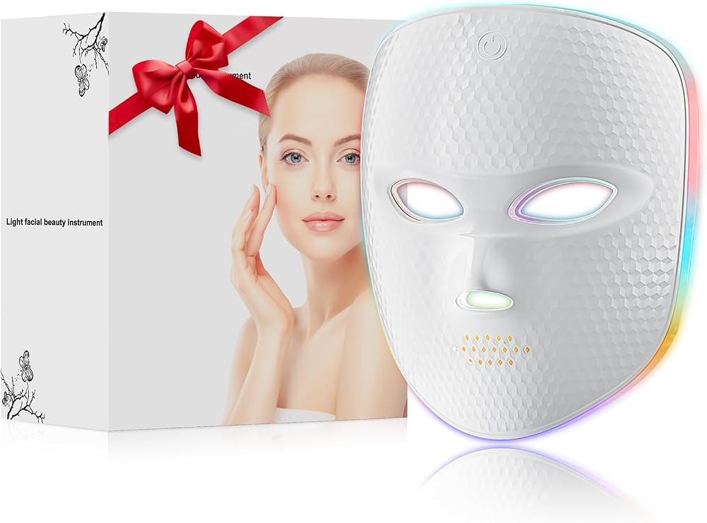 Red Light Therapy for Face LED Face Mask Light Therapy Cordless USB Rechargeable,Red Mask for Hom... | Amazon (US)