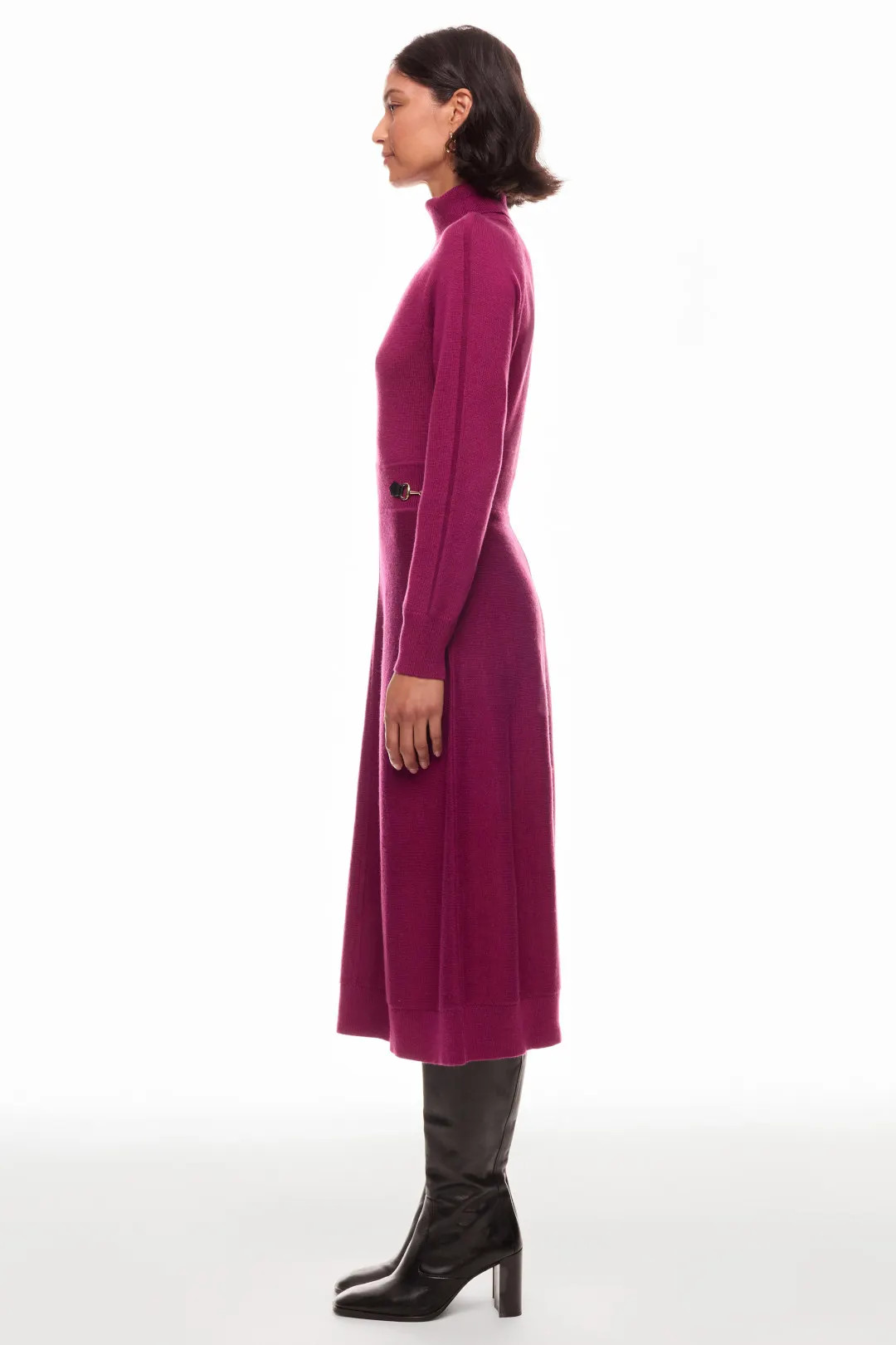 Midi Sweater Dress With Hardware Detail | Rent the Runway