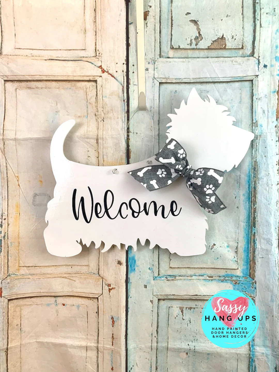 West Highland White Terrier, West Highland White Terrier Door Hanger, West Highland White Terrier... | Etsy (US)