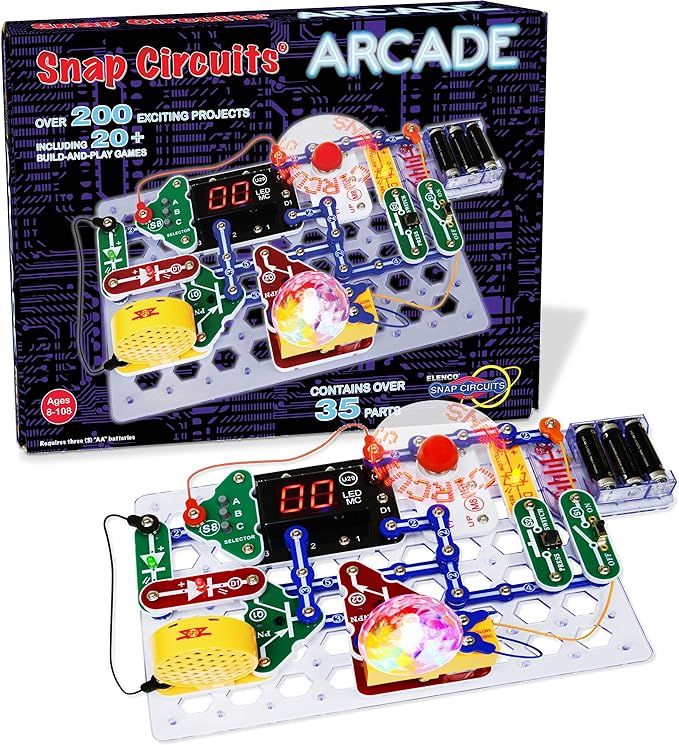 Snap Circuits “Arcade”, Electronics Exploration Kit, Stem Activities for Ages 8+, Multicolor ... | Amazon (US)