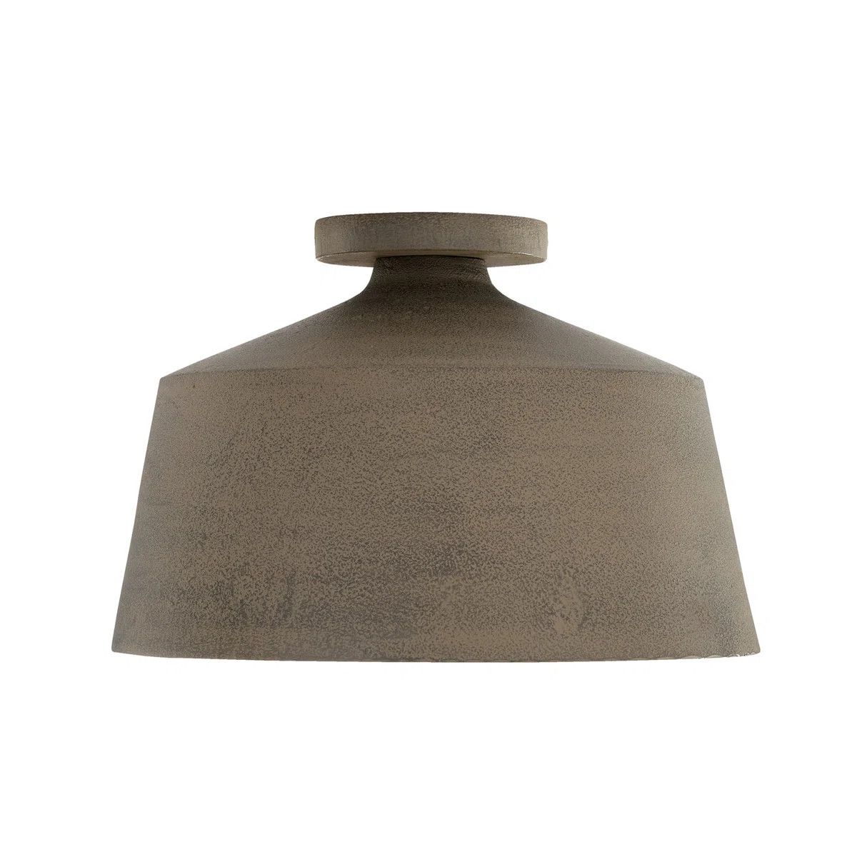 14"W x 9"H Quarry 1-Light Tapered Metal Semi Flush | Wayfair North America