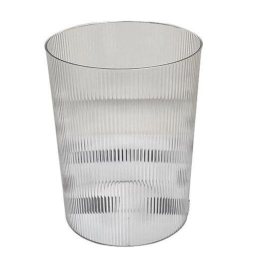 Clear Trash Can,Space Saving Trash Wastebasket,Transparent Trash Can, Multipurpose Stylish Simple... | Amazon (US)