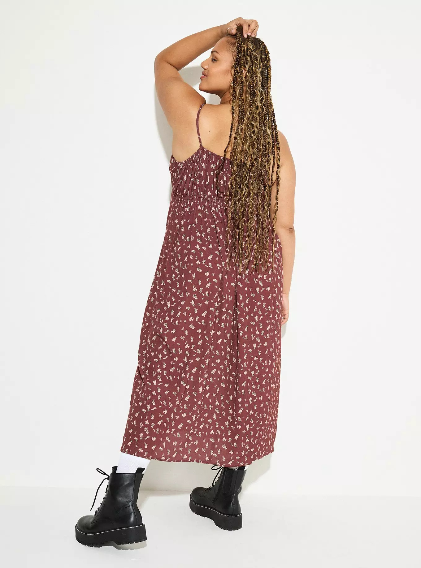 LoveSick Front-Tie Tea-Length Dress | Torrid (US & Canada)