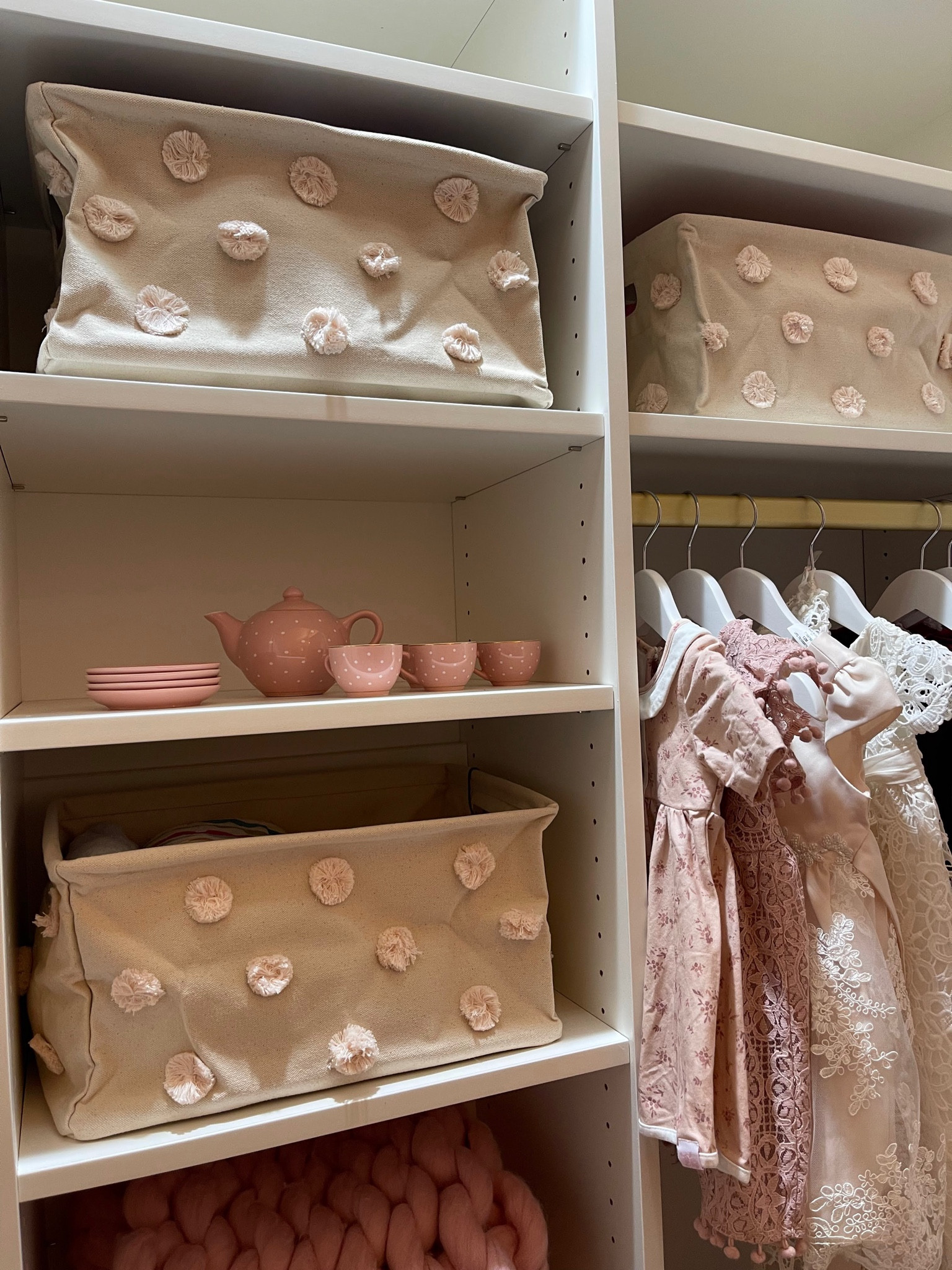 The perfect accents to a little girl’s closet! 🩷 

#organize #home #basket #kids #baby #closet 

#LTKkids #LTKbaby #LTKhome