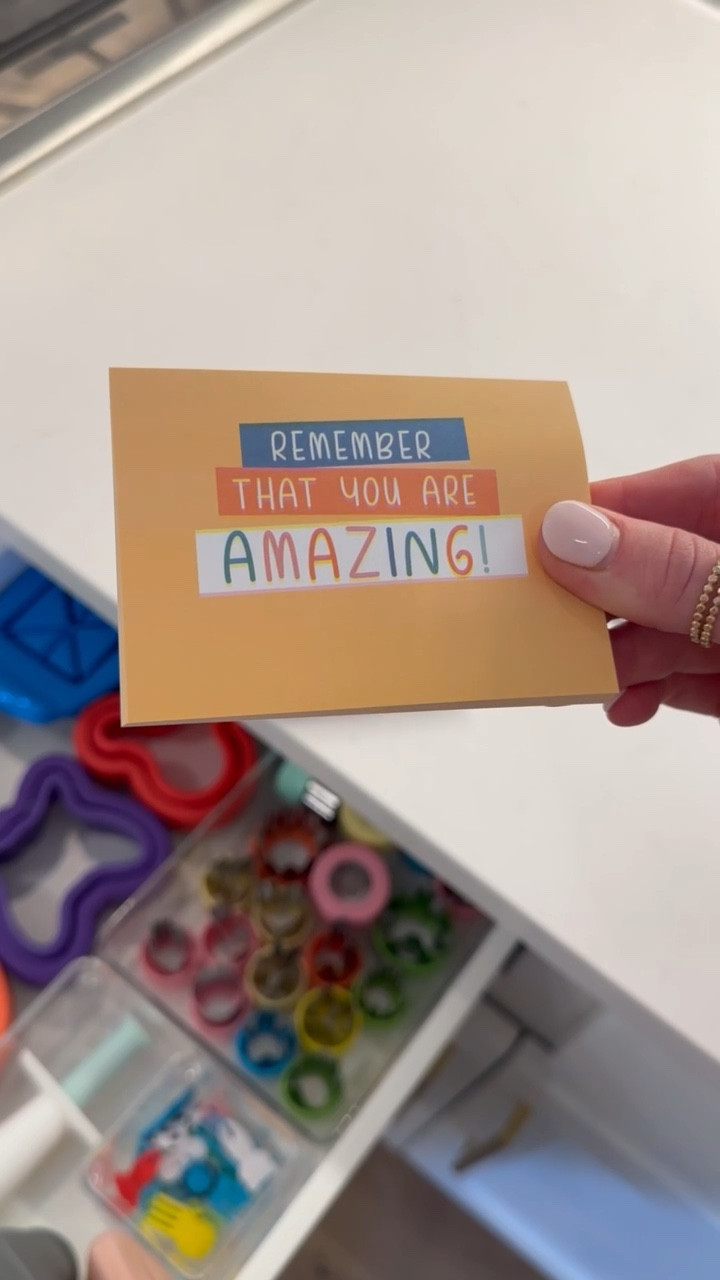 Lunchbox sticky notes!! Will be using these til they’re seniors 😭

School family kids lunch notes Amazon affordable adorable cute unique ideas special touches 

#LTKFamily #LTKKids #LTKVideo