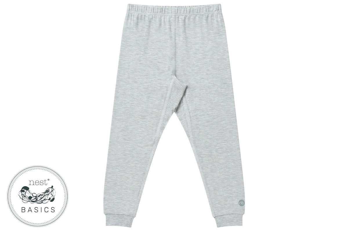Basics Bamboo Spandex Leggings - Grey Dusk | Nest Designs