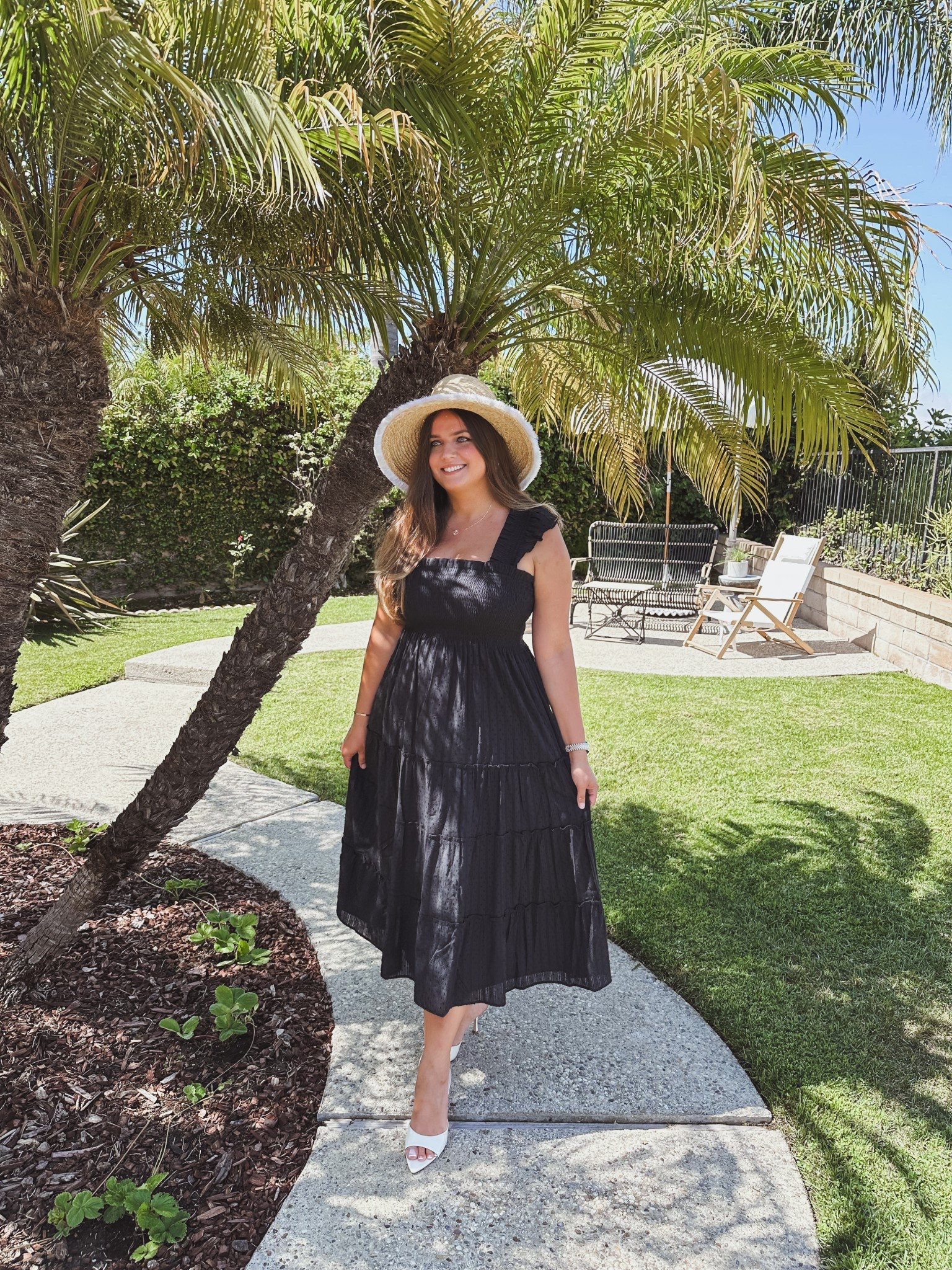 { Birthday brunch, but make it effortless ✨
Hosted in a dress that’s as comfy as it is cute—stretchy in all the right places, flowy where it matters, and perfect for a garden moment under the palms. Finished the look with slip-on heels and my go-to sun hat for an easy, timeless vibe.

✨Everything’s linked on LTK! #birthdaybrunch #ootd #ltkstyle #summervibes #hostesslook #comfortablechic #gardenpartyoutfit }

#LTKStyleTip #LTKFindsUnder100