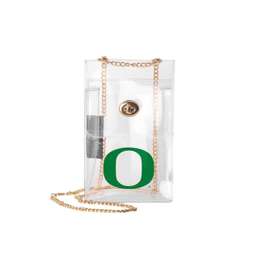 Oregon Ducks Logo Brands Clear Essential Crossbody Purse | Fanatics