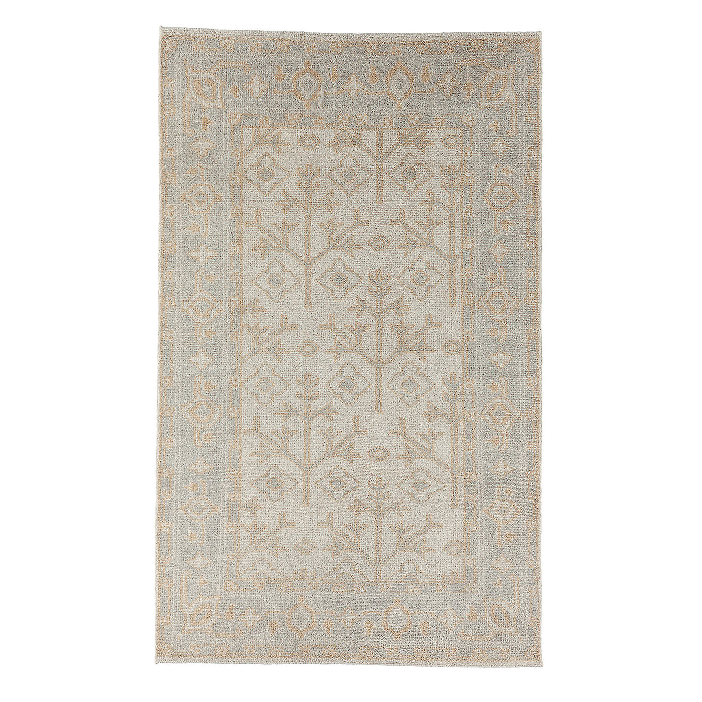 SK Emilyn Hand Knotted Rug with Subtle Gray & Camel Tones | Ballard Designs, Inc.