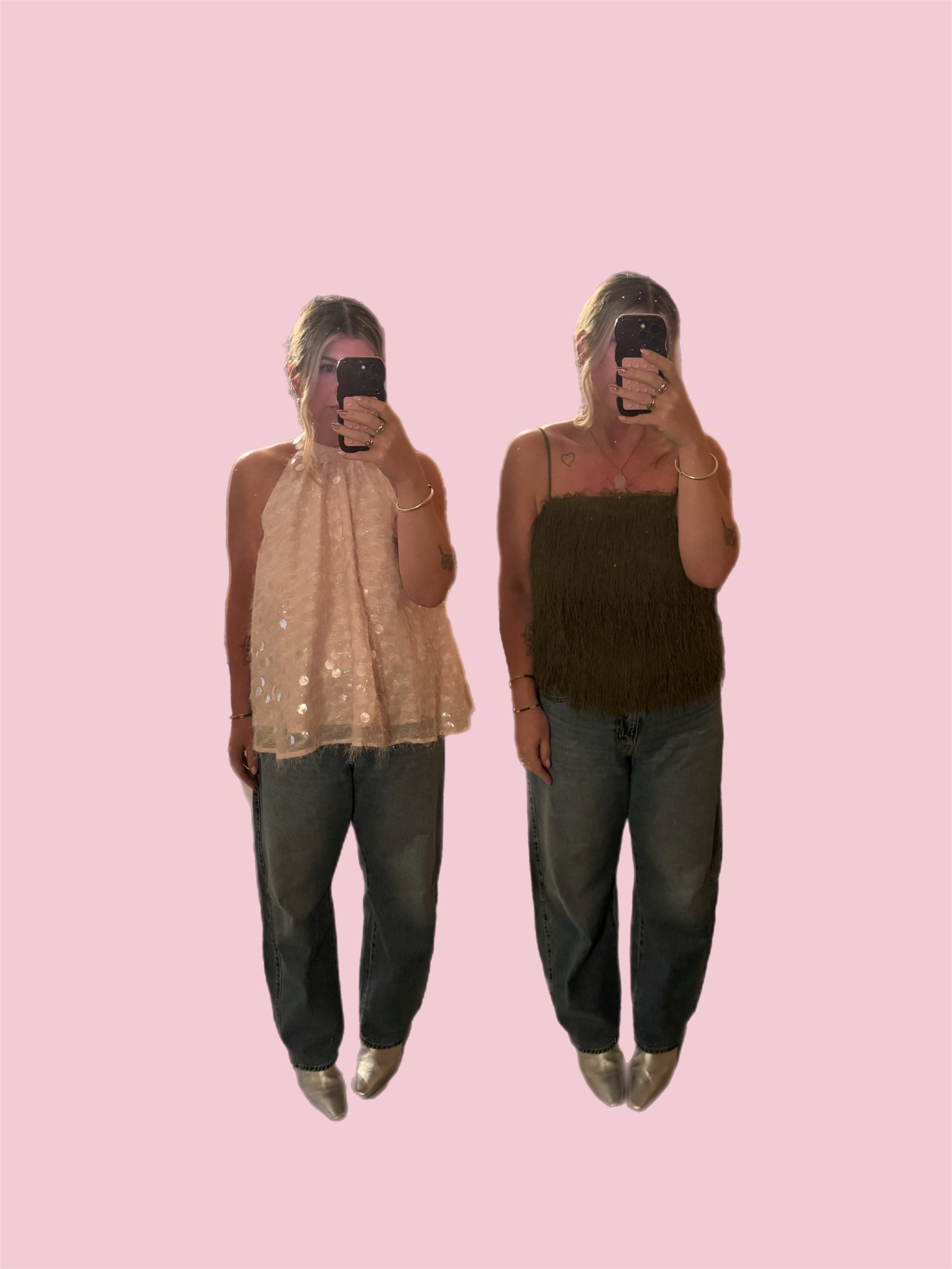 Jeans and a nice top 

#LTKfestive #LTKuk #LTKpartywear