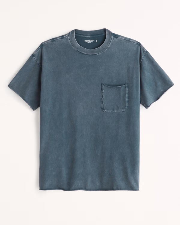 Men's Essential Long-Length Tee | Men's Tops | Abercrombie.com | Abercrombie & Fitch (US)
