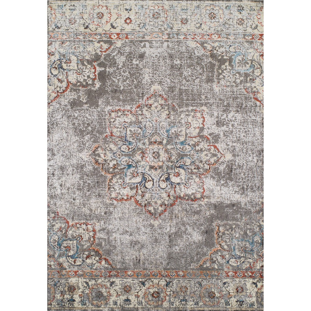 3'3""X5' Gray Medallion Woven Accent Rug - Addison Rugs, Adult Unisex | Target