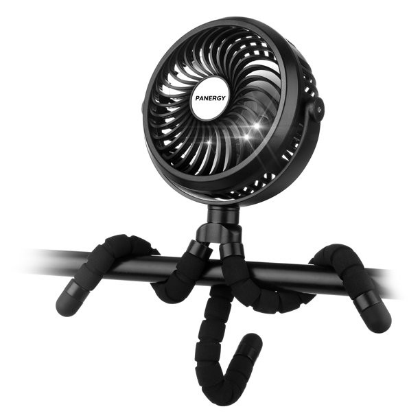 Panergy Stroller Fan, Battery Powered Clip-on Fan with Flexible Tripod, Portable Personal Fan 360... | Walmart (US)