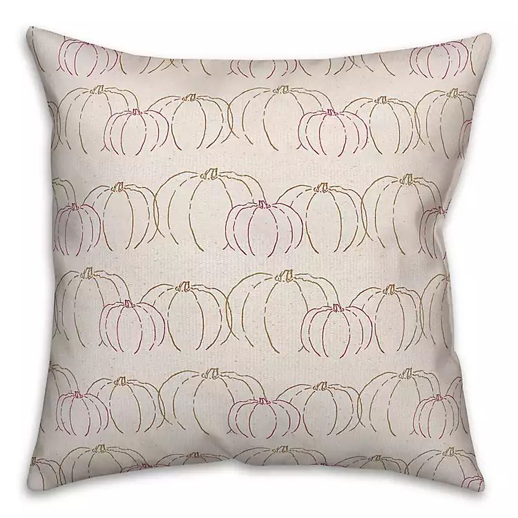 Patterned Pumpkin Outdoor Throw Pillow | Kirkland's Home