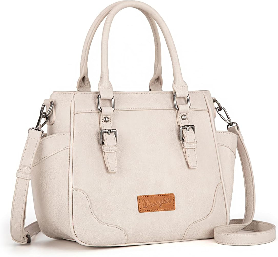 Montana West Wrangler Tote Bags for Women Medium Crossbody Purses Designer Top Handle Handbags | Amazon (US)