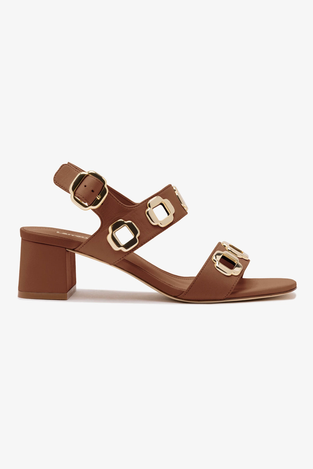 Milan Sandal In Caramel Leather | Larroude