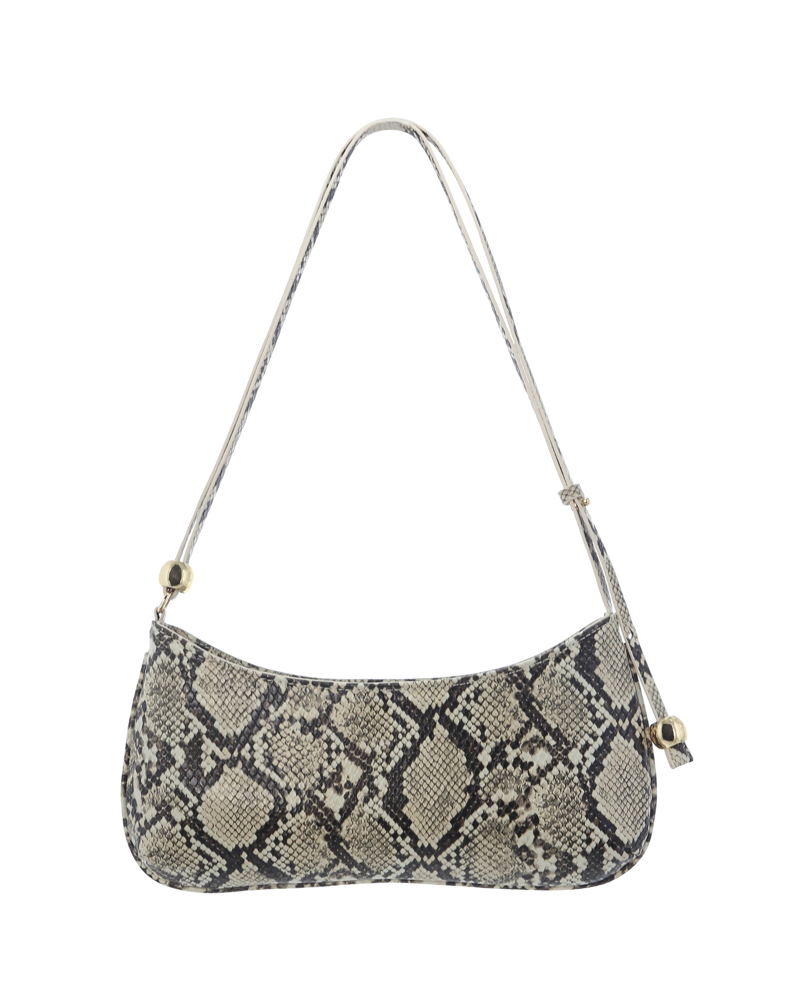ROSABELLE SHOULDER BAG - CREAM SNAKE | Billini AU