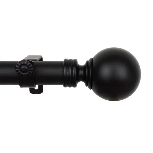 Orpha Globe Single Curtain Rod | Wayfair North America