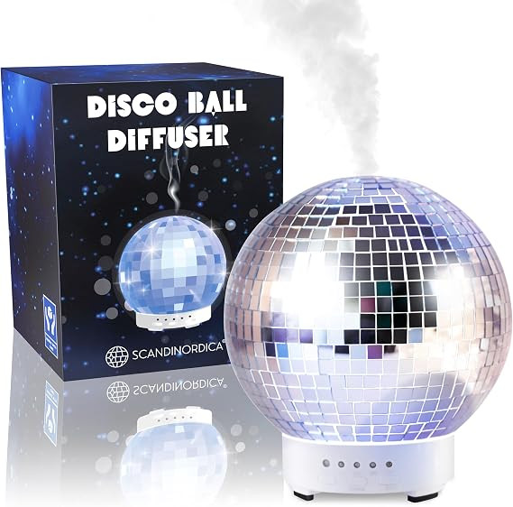 SCANDINORDICA Disco Ball Diffuser - Original Rotating Disco Essential Oil Diffuser with Whisper Q... | Amazon (US)