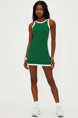 Zephyra Dress Racquet Court Green Matte | Beach Riot