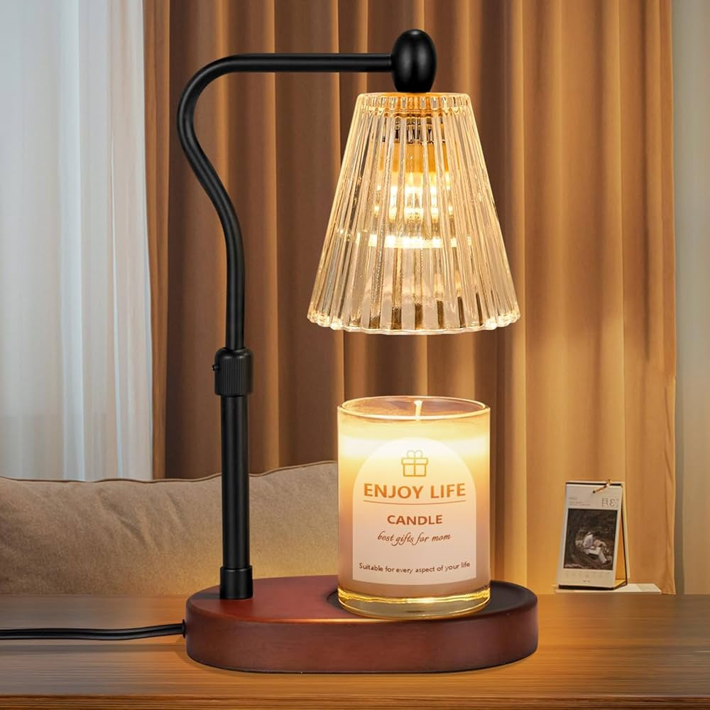 Candle Warmer Lamp with Timer Dimmer Adjustable Height,Mothers Day Gifts,Electric Wax Warmer Vint... | Amazon (US)