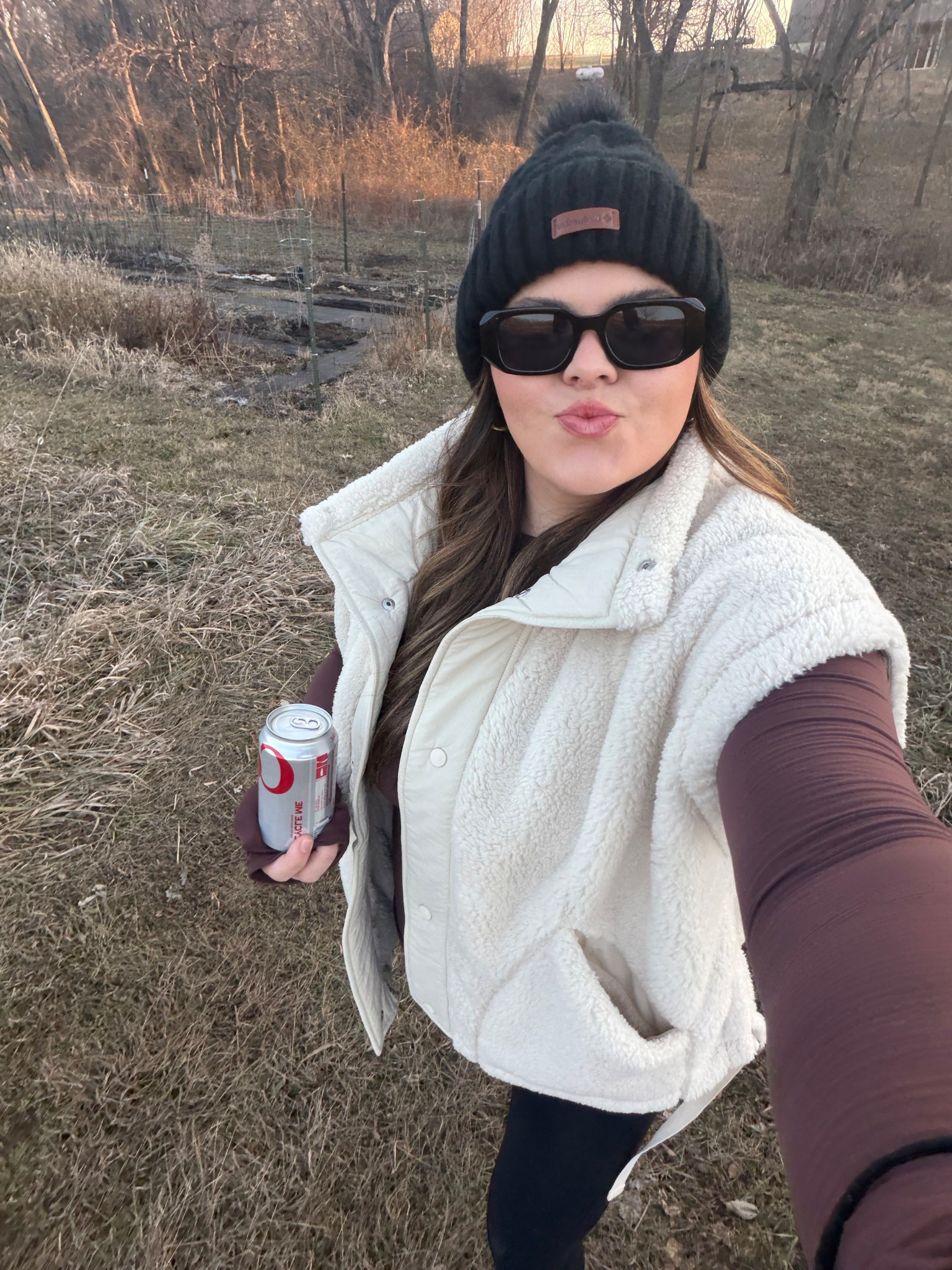 Out for my daily walk and to watch the kids drive the go cart! Obsessed with this Sherpa fest Nick got me for Christmas 🤩 

#LTKmomlife #LTKMidsize #LTKfitnessgoals