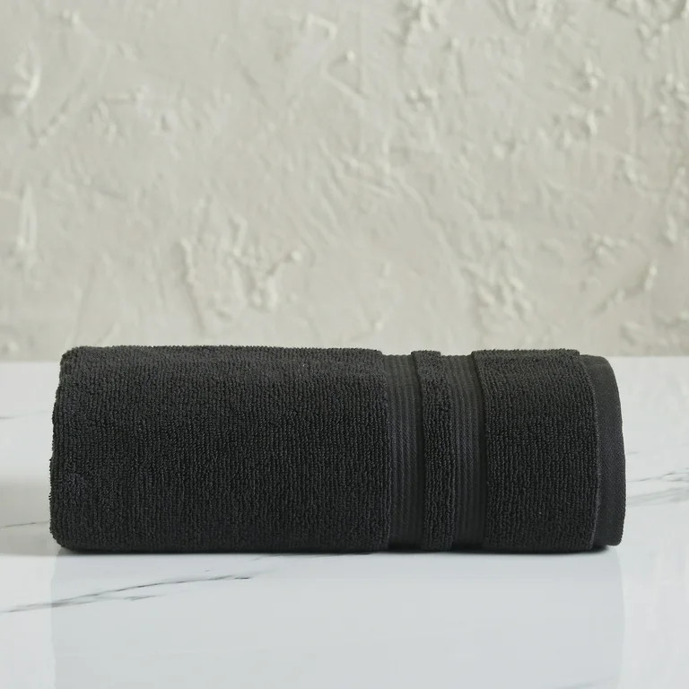 Mainstays Performance Solid Bath Towel, 54" x 30", Black | Walmart (US)