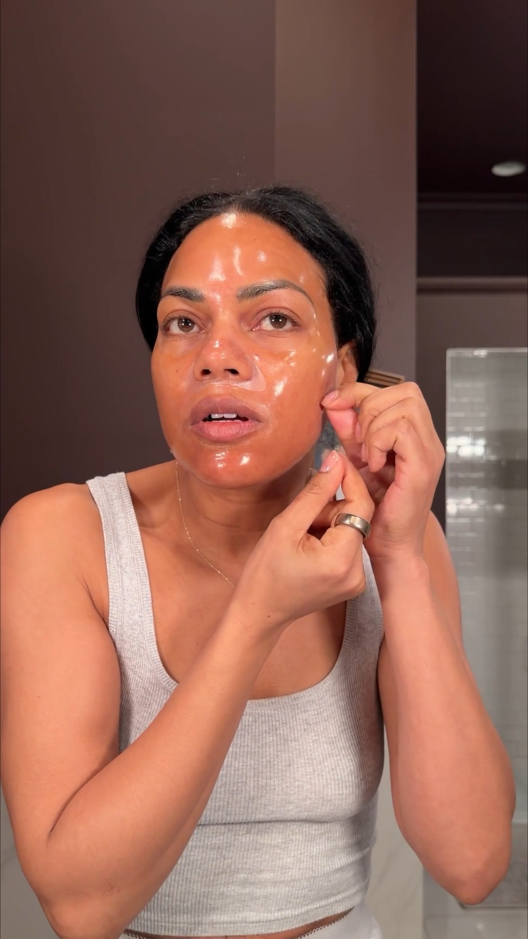 I’m addicted to this mask I am sorry to report 😂 side sleeper approved and just make sure you put a thick layer and let it dry before drifting to sleep. Put it on over your night skincare and wake up with glass skin 😍

#LTKBeauty #LTKfitnessgoals #LTKmorningroutine