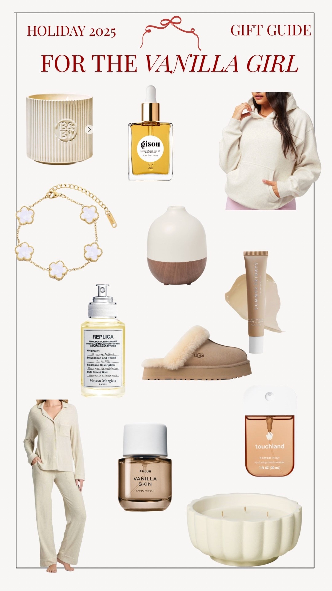 Know a vanilla girl but don’t know what to get ? This gift guide is just for you with all the vanilla scents and cream tones with cozy vibes 

#LTKGiftGuide #LTKHoliday #LTKCyberWeek