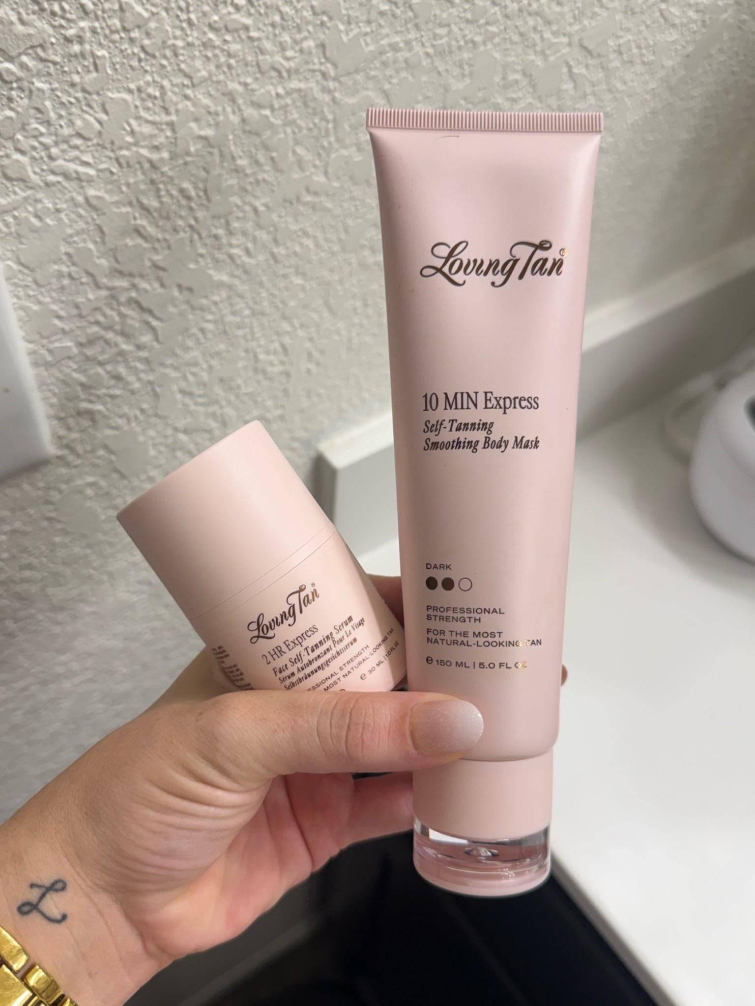 10 min self tanner - apply, leave for 10 minutes and then rinse off and you’re good to go 👏🏼 and the face tanner I apply under makeup in the am or at bedtime - I just leave on until I wash my face next

#LTKselfcare #LTKBeauty