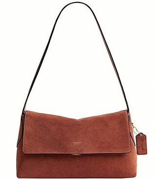 COACH Chelsea Suede Shoulder Bag 30 - Clay | Dillard's