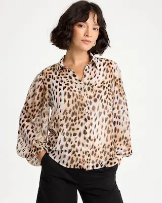Georgette Animal Print Blouse | Chico's | Chico's