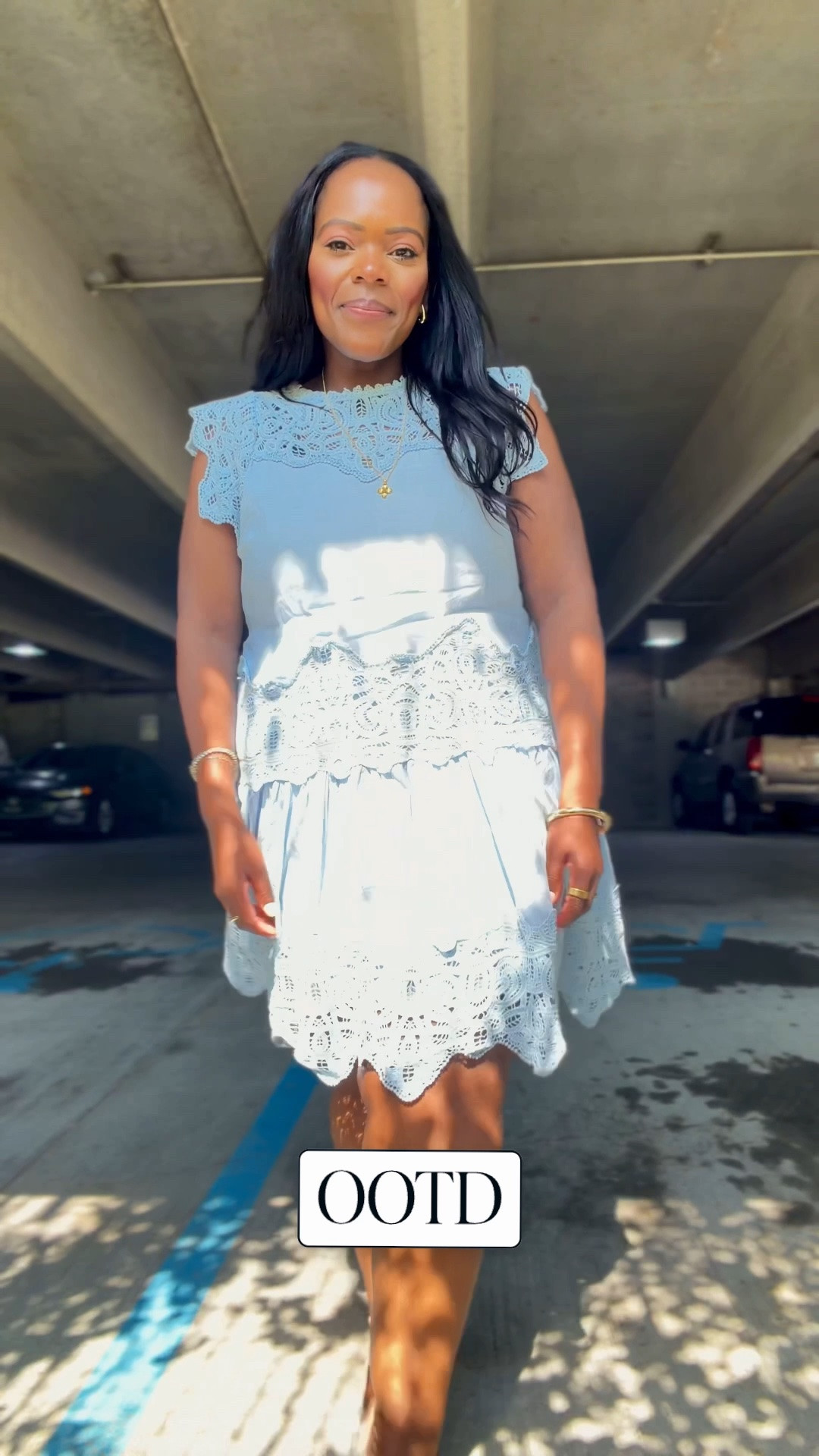 My workwear ootd is this beautiful lace detailed blue dress from Walmart that’s actually lined and on sale for $14! I’m wearing the size large.

#LTKootd #LTKWorkwear #LTKSaleAlert