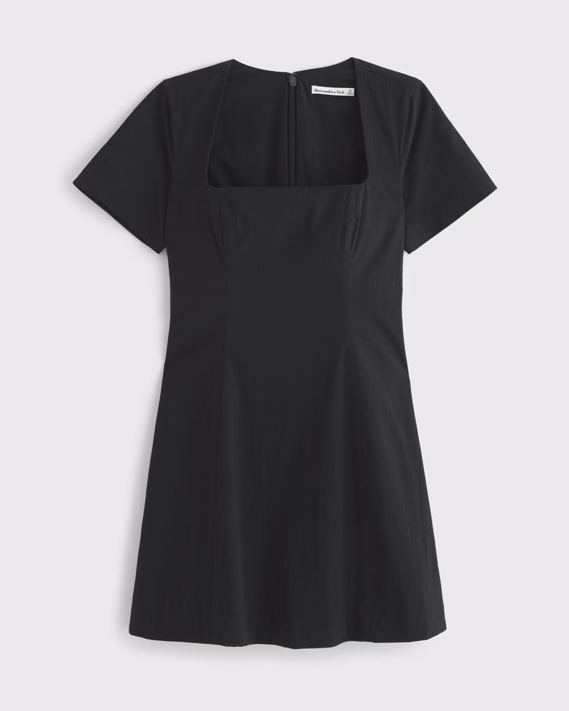 Short-Sleeve Stretch Mini Dress | Abercrombie & Fitch (US)