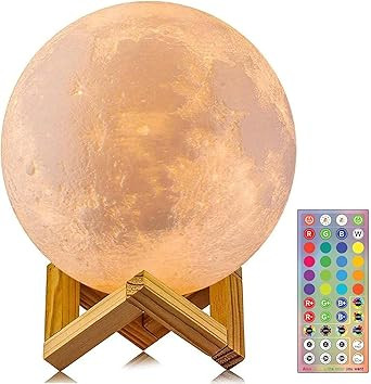 CPLA Moon Lamp Upgrade 128 Colors, Gifts for Girls Boys Kids Women Birthday, Teen Girl Gifts Tren... | Amazon (US)