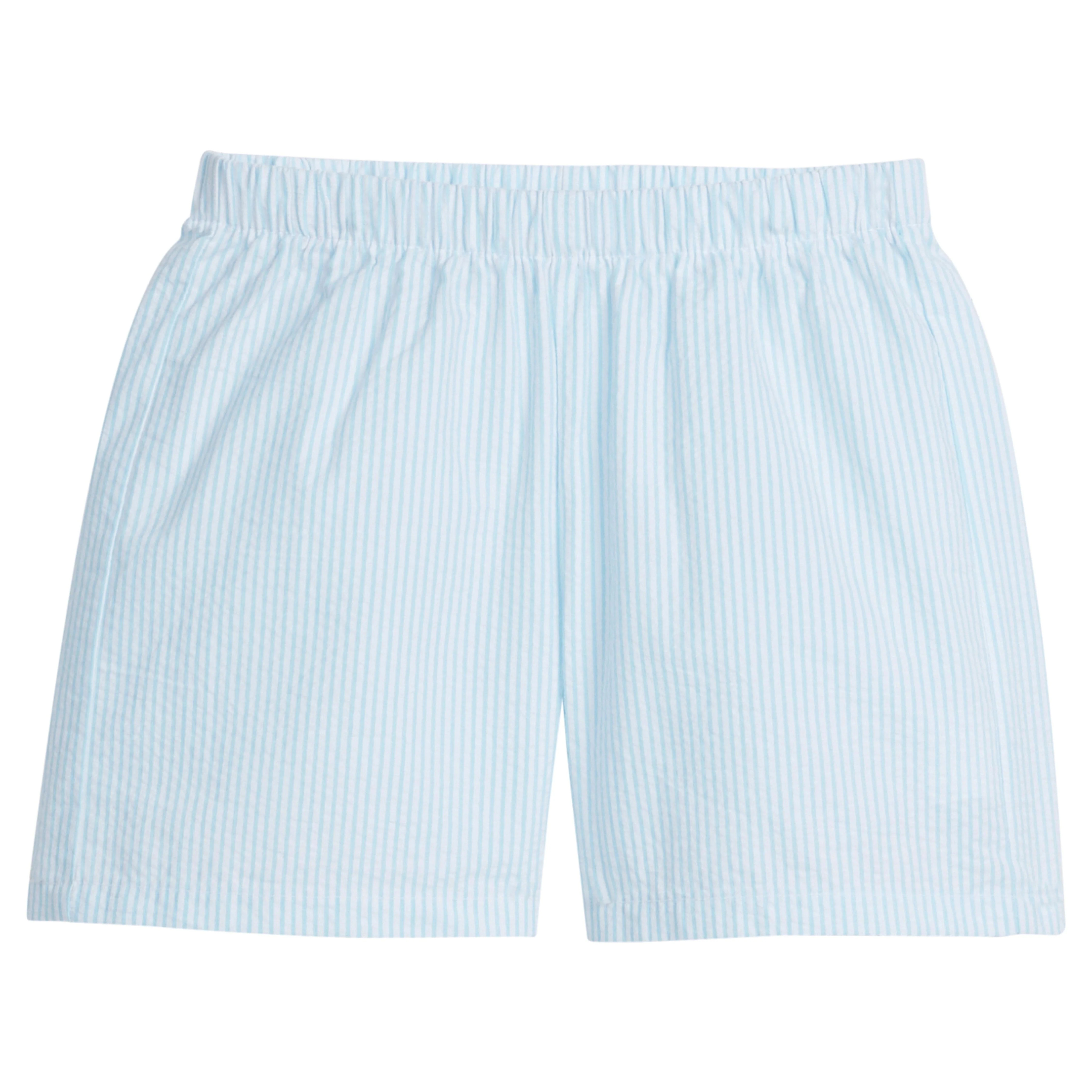 Basic Short - Island Stripe Seersucker | Little English