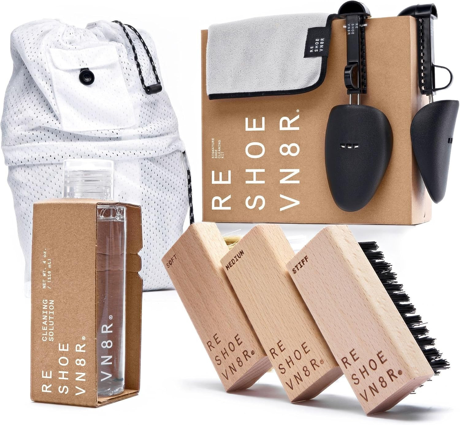 Reshoevn8r Shoe Cleaner Sneakers Kit, Signature Kit - Sneaker Cleaner for Suede Canvas Leather Me... | Amazon (US)