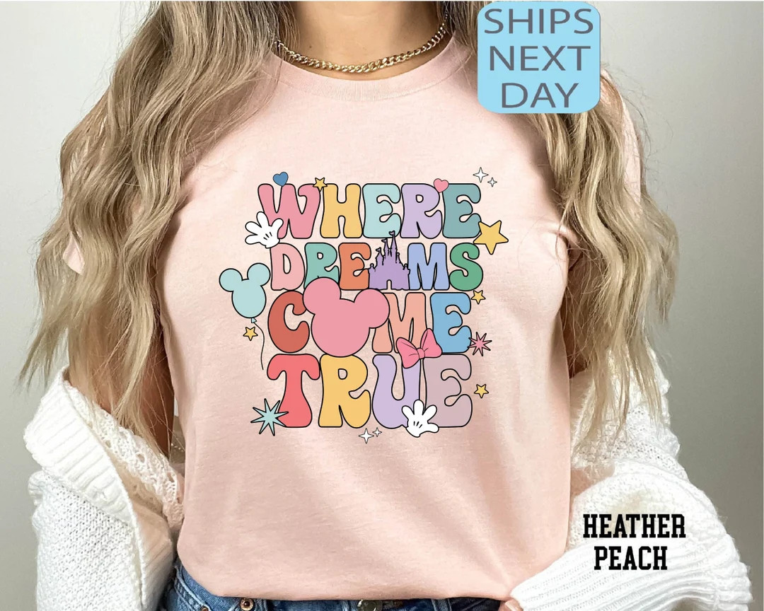 Where Dreams Come True Aesthetic Disney Shirt Disney - Etsy | Etsy (US)